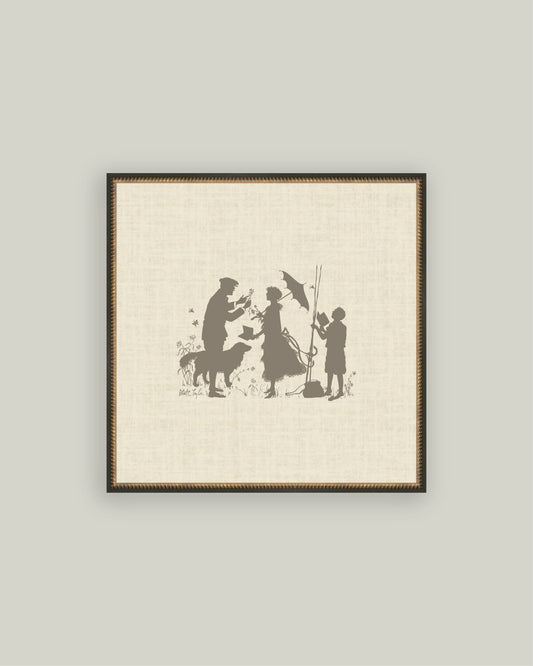 Storybook Pomenade Framed Art: 40 x 40cm - Cobblestone Australia