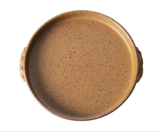 Tuscan Rust Coloured Serving Plate - Cobblestone Australia