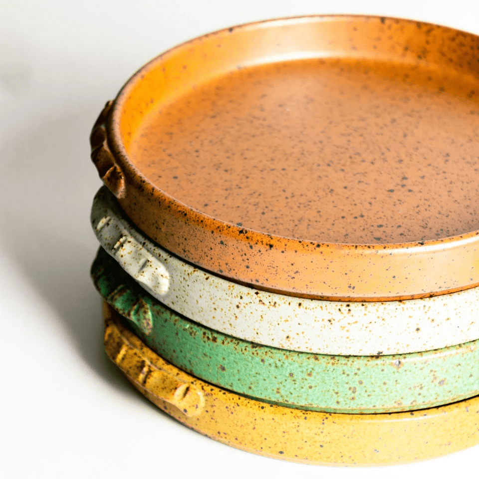 Tuscan Rust Coloured Serving Plate - Cobblestone Australia