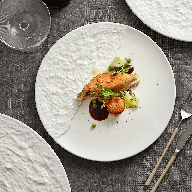 White Coral Porcelain Seaside Platter 27cm - Cobblestone Australia